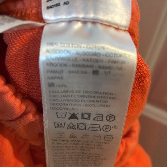 NWT LEVI’s women’s Orange Jogger Sweatpants size small 100% cotton - Picture 10 of 10